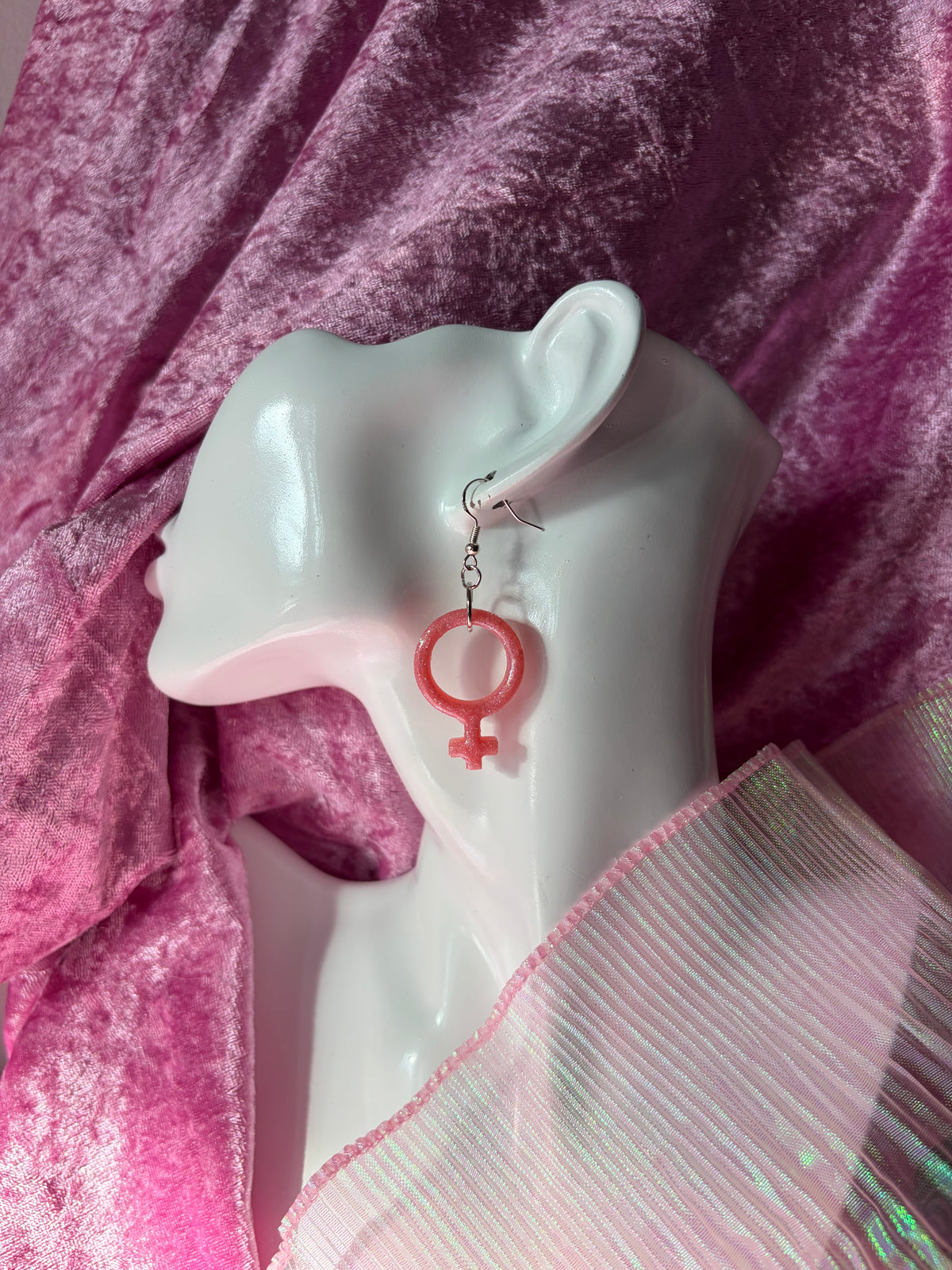 Rosa Glittriga Kvinnotecken
