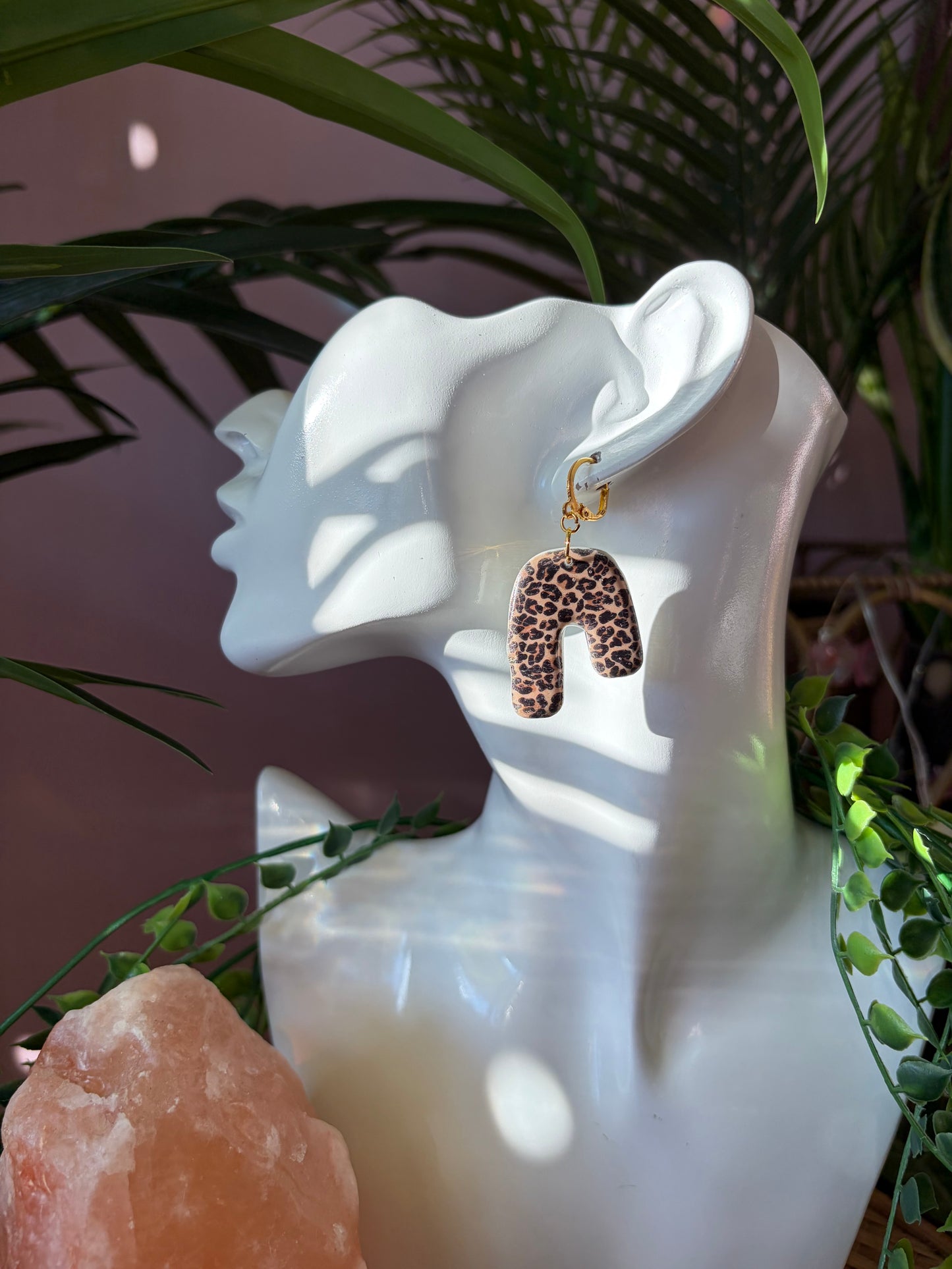 Statement Örhängen - Leopard
