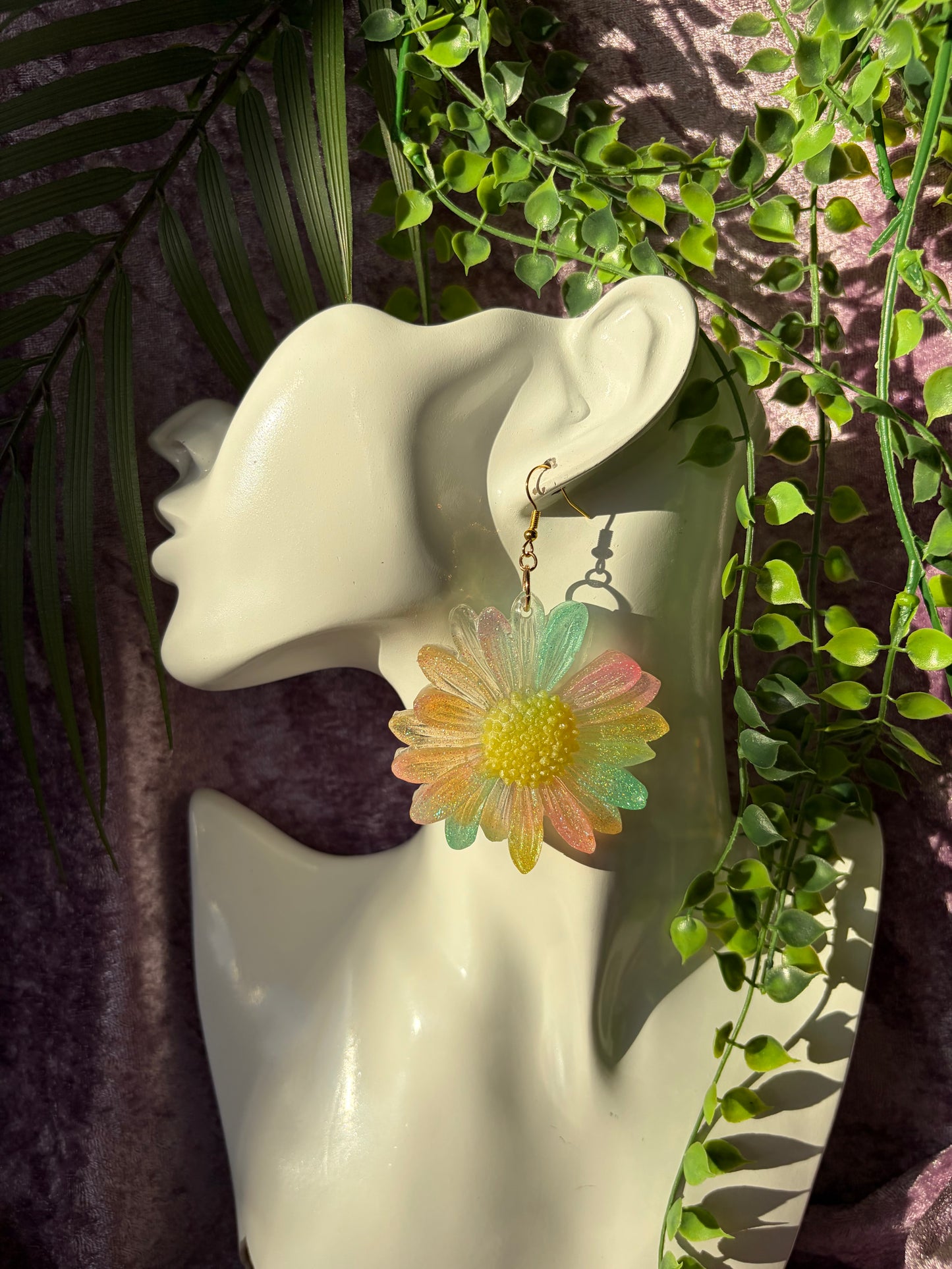 Prideörhängen - Blommor