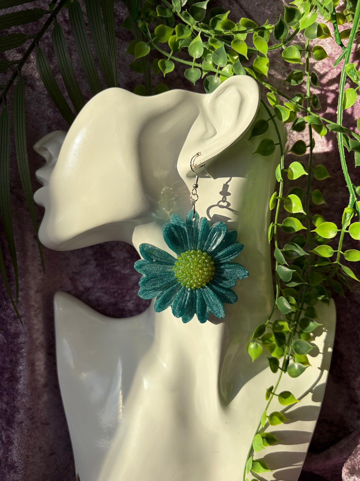 Glittriga Blå Blommor