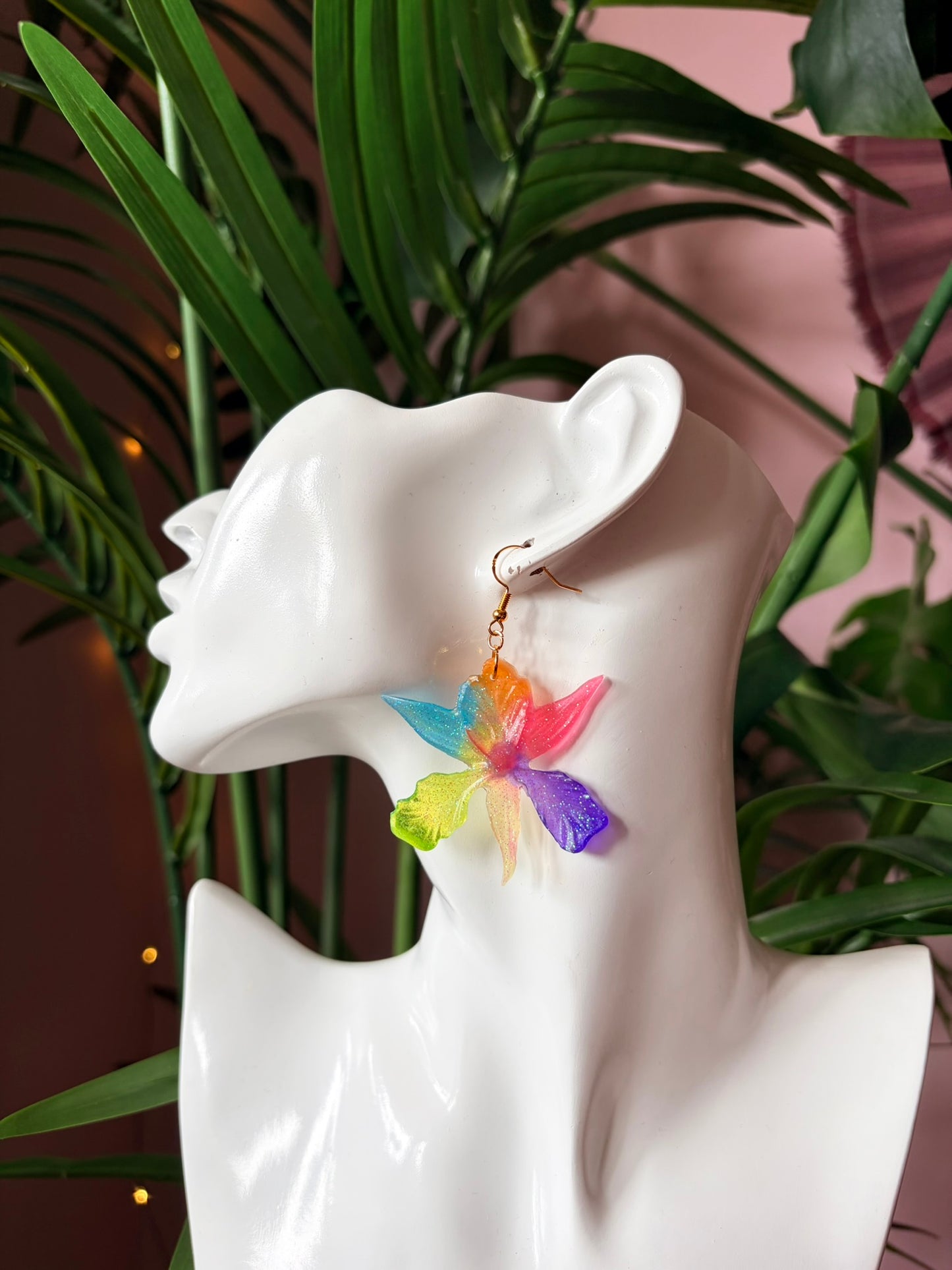Prideörhängen - Blommor