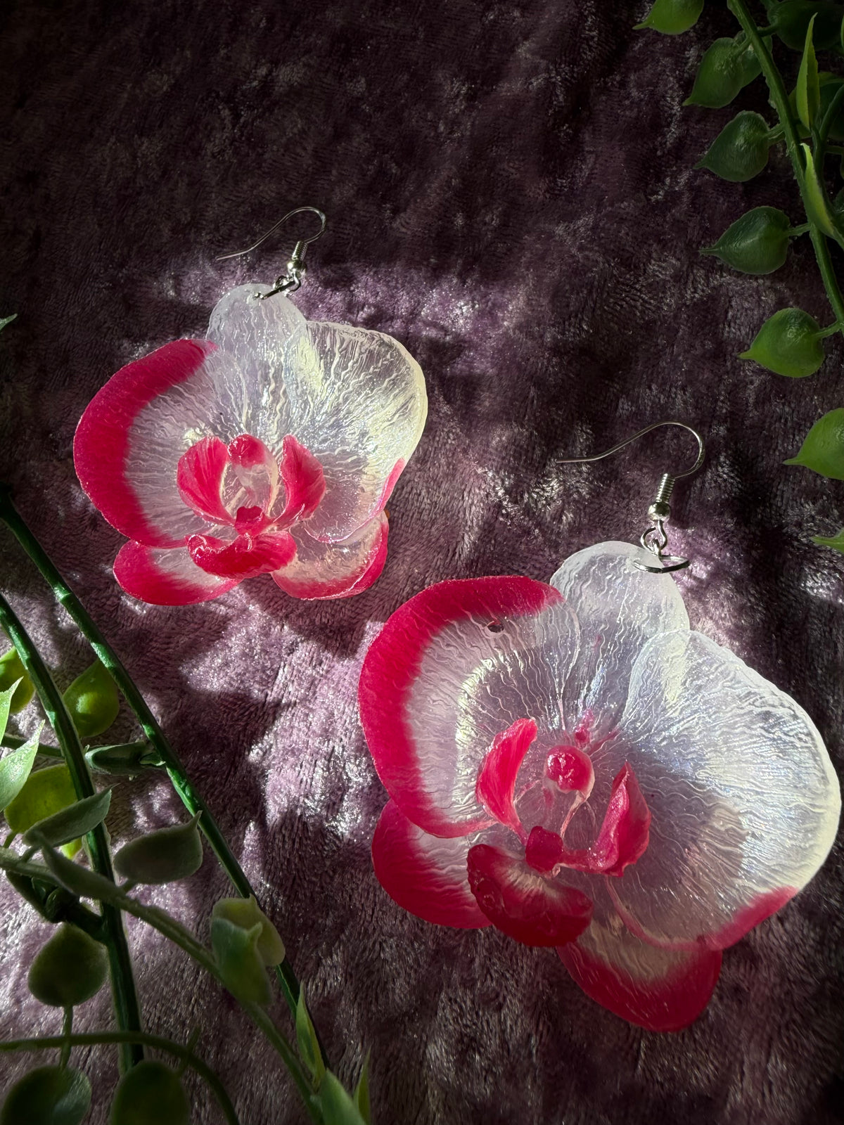 Vita och Rosa Orkidéer