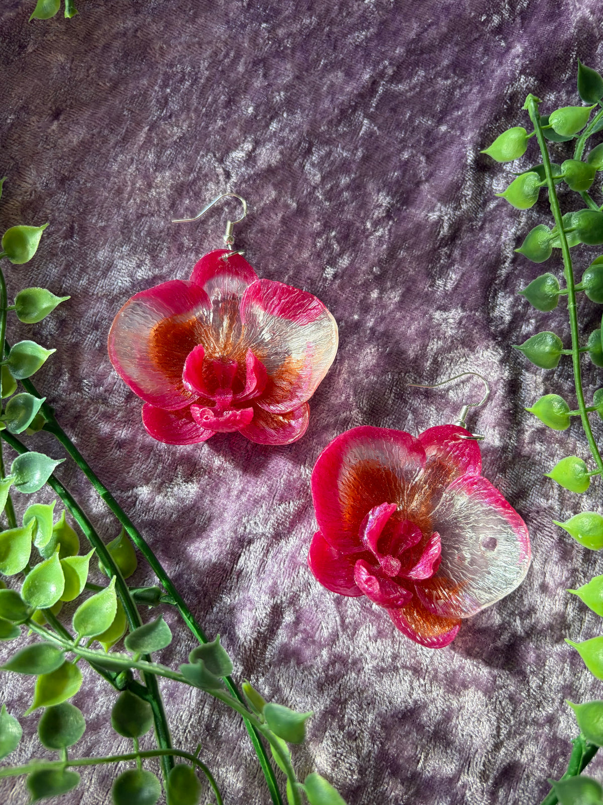 Vita och Rosa Orkidéer