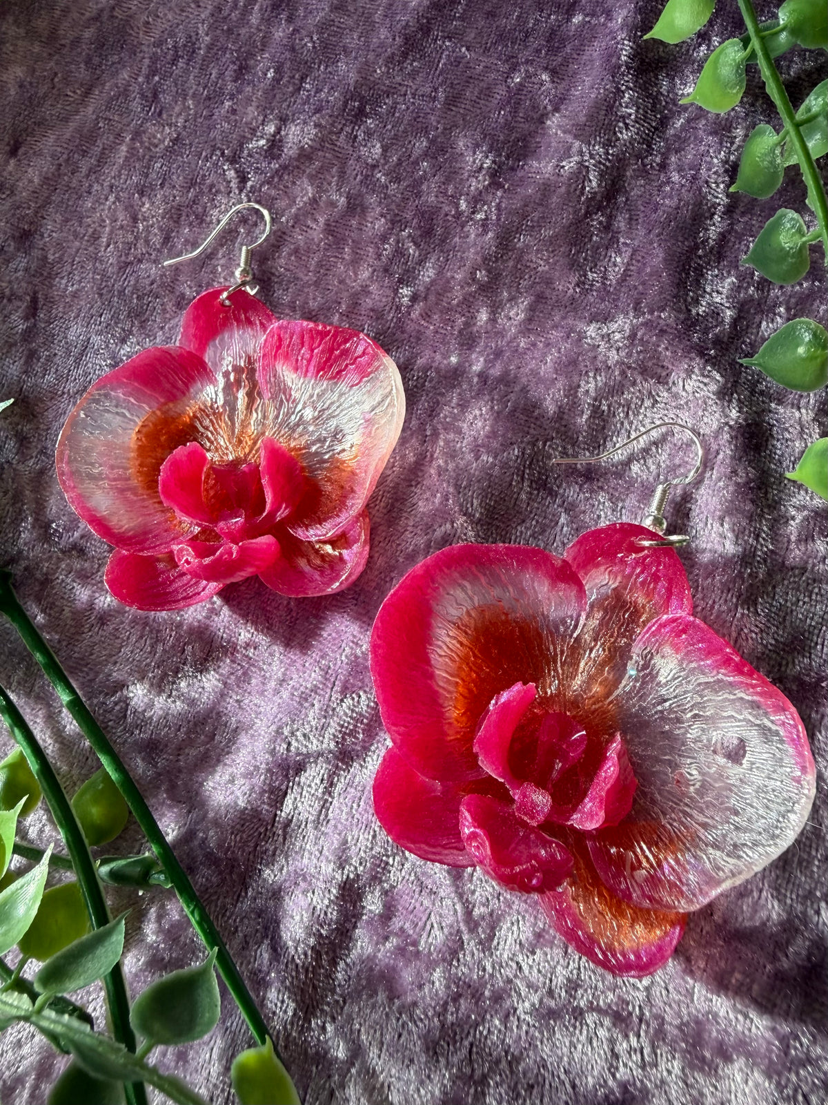 Vita och Rosa Orkidéer