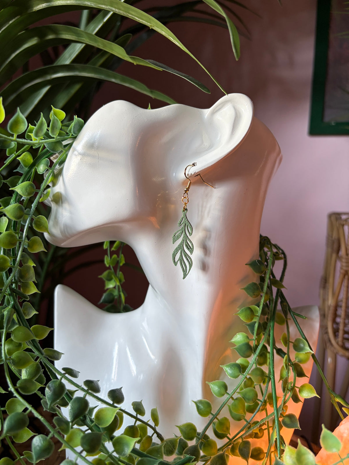 3D-printade örhängen
