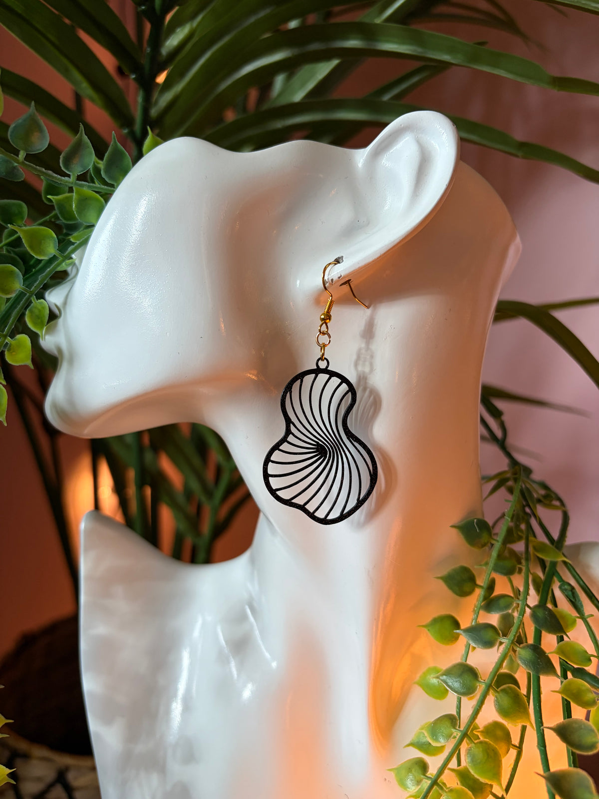 3D-printade örhängen