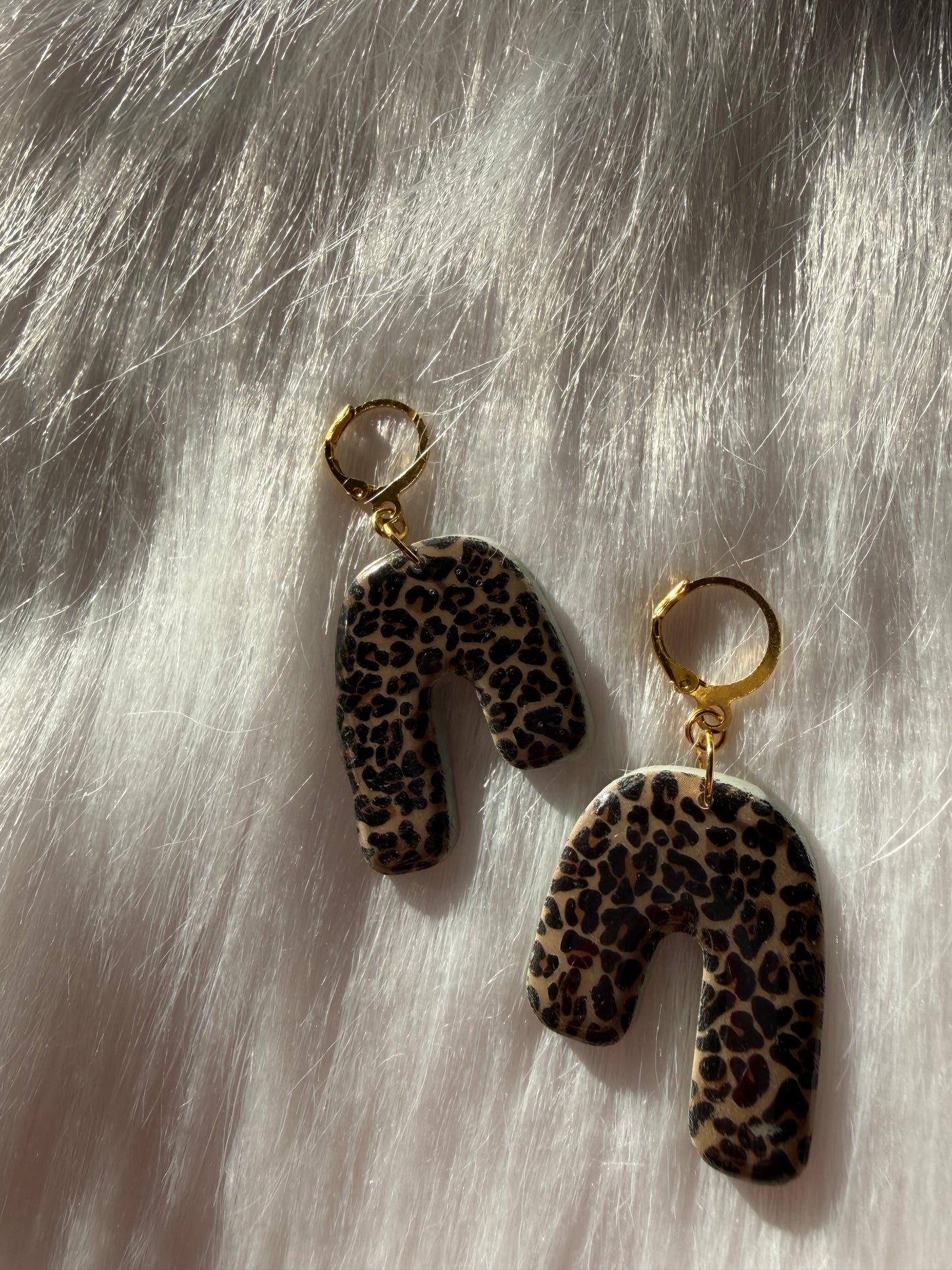 Statement Örhängen - Leopard
