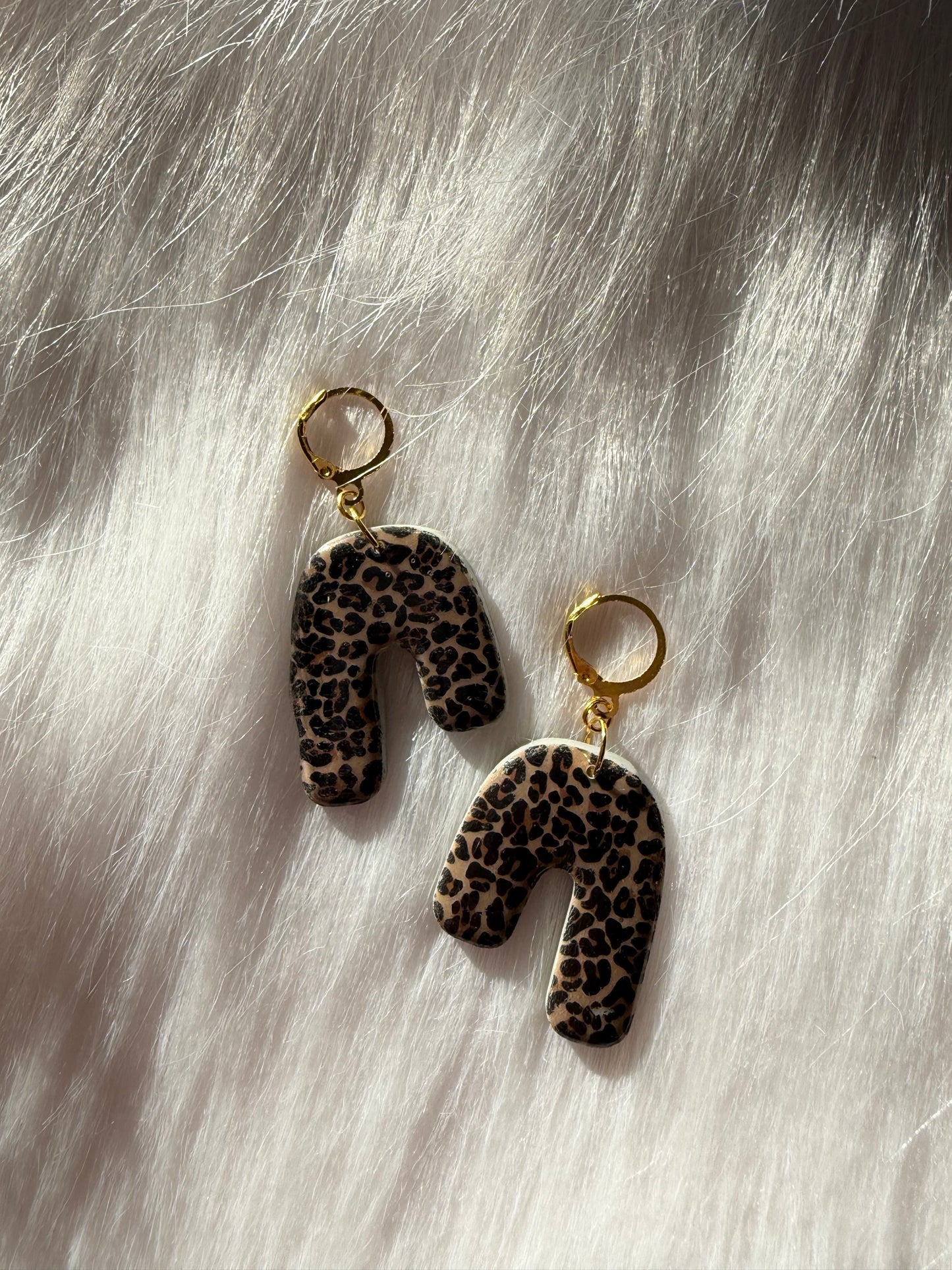 Statement Örhängen - Leopard