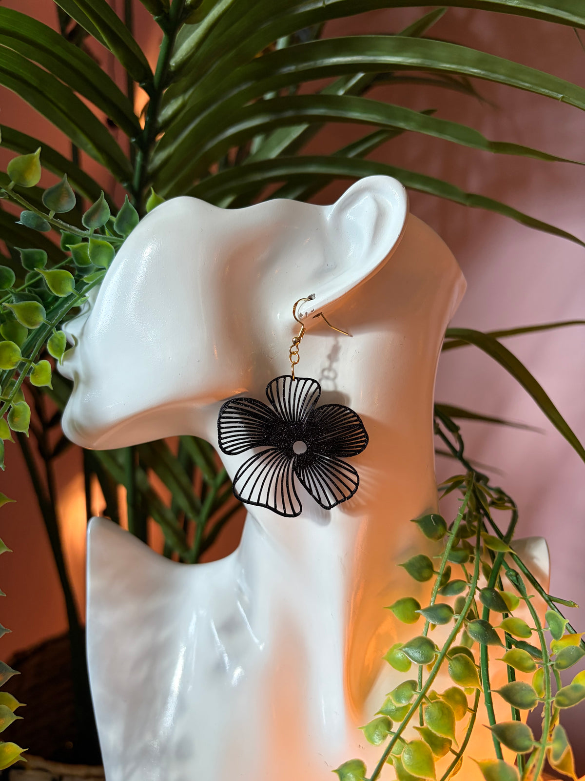 3D-printade örhängen