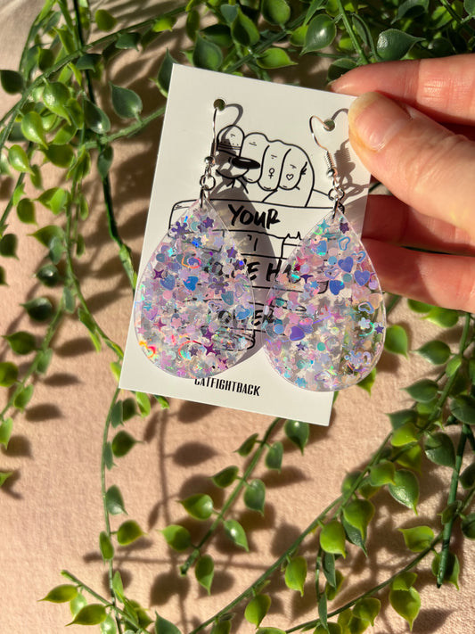 Glittriga Holo Örhängen