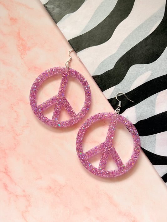 Lila Peacetecken