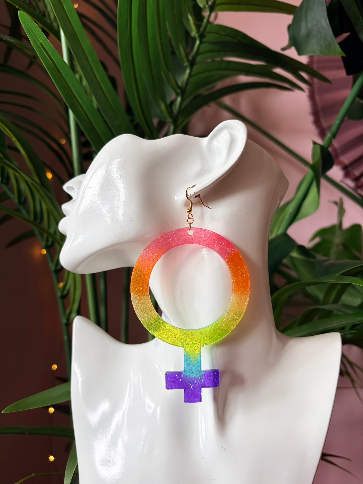 Prideörhängen - Kvinnotecken