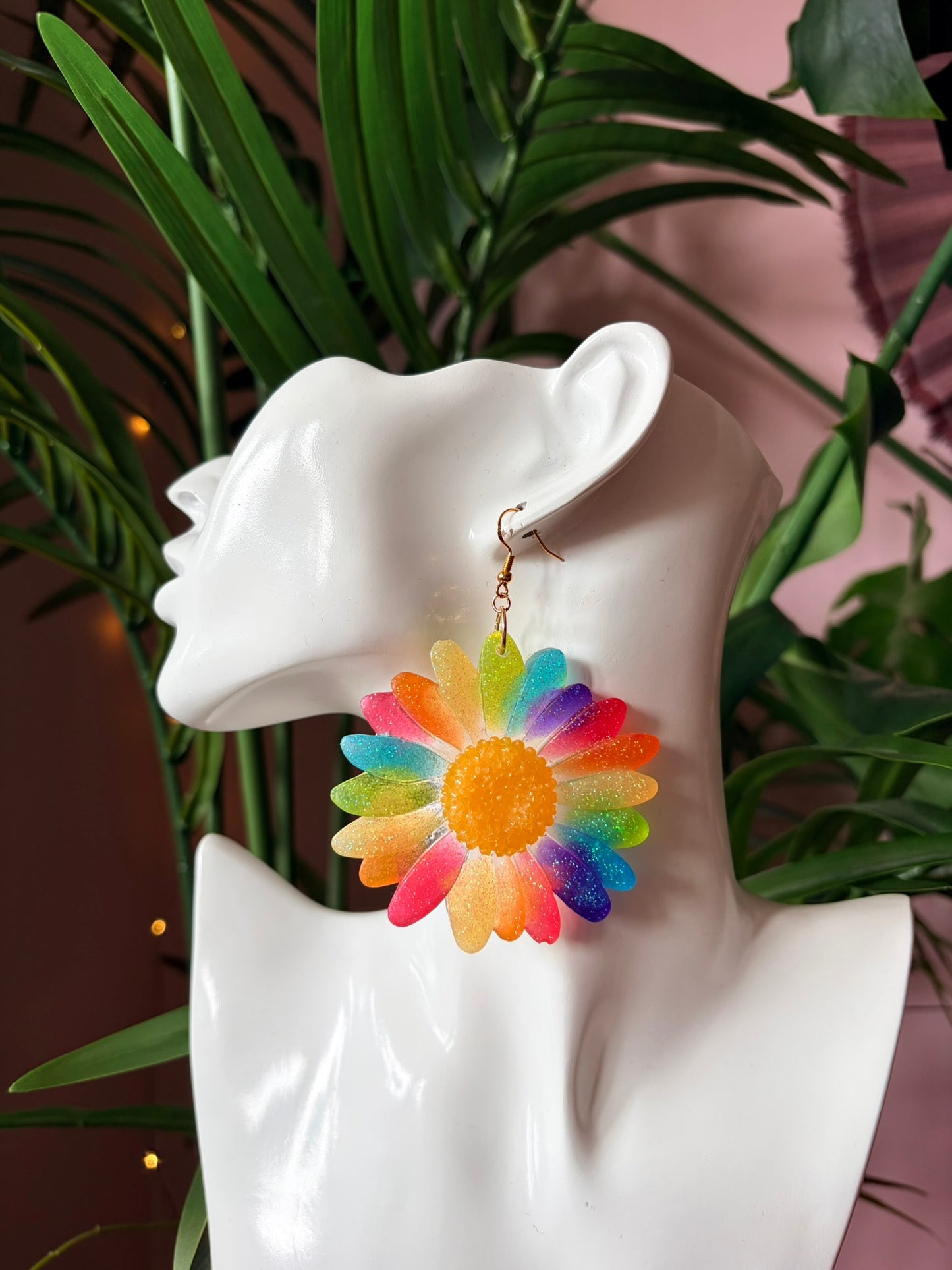 Prideörhängen - Blommor