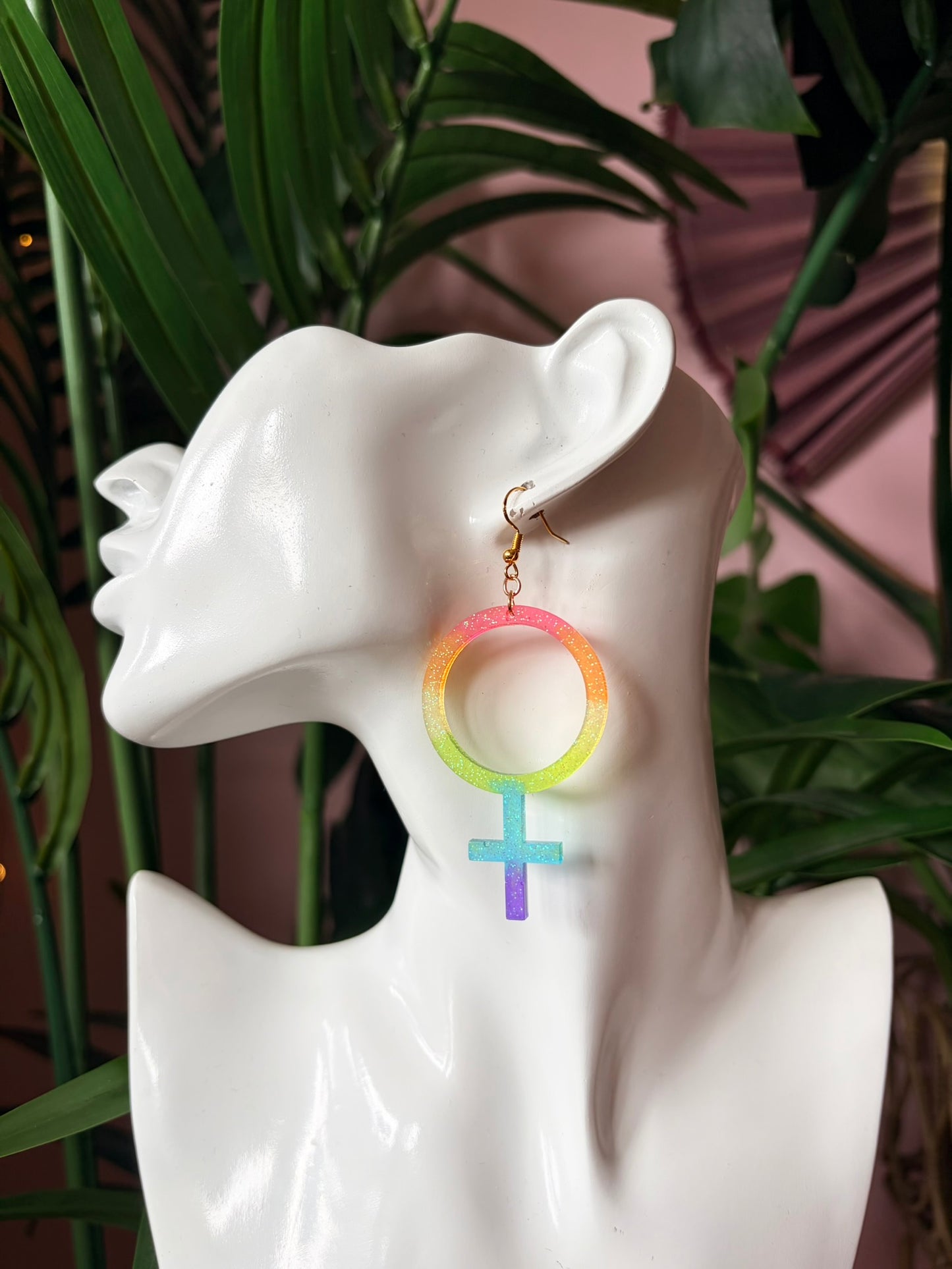 Prideörhängen - Kvinnotecken