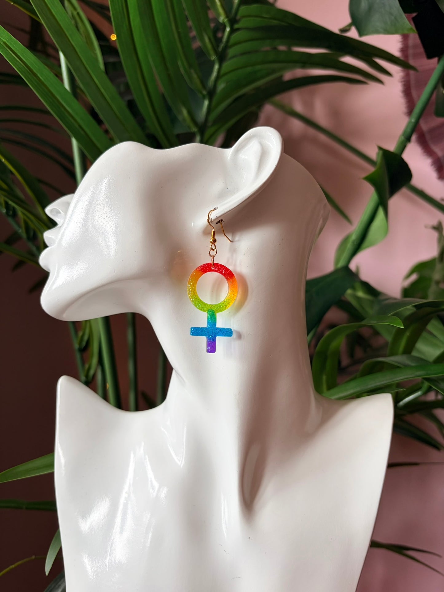Prideörhängen - Kvinnotecken