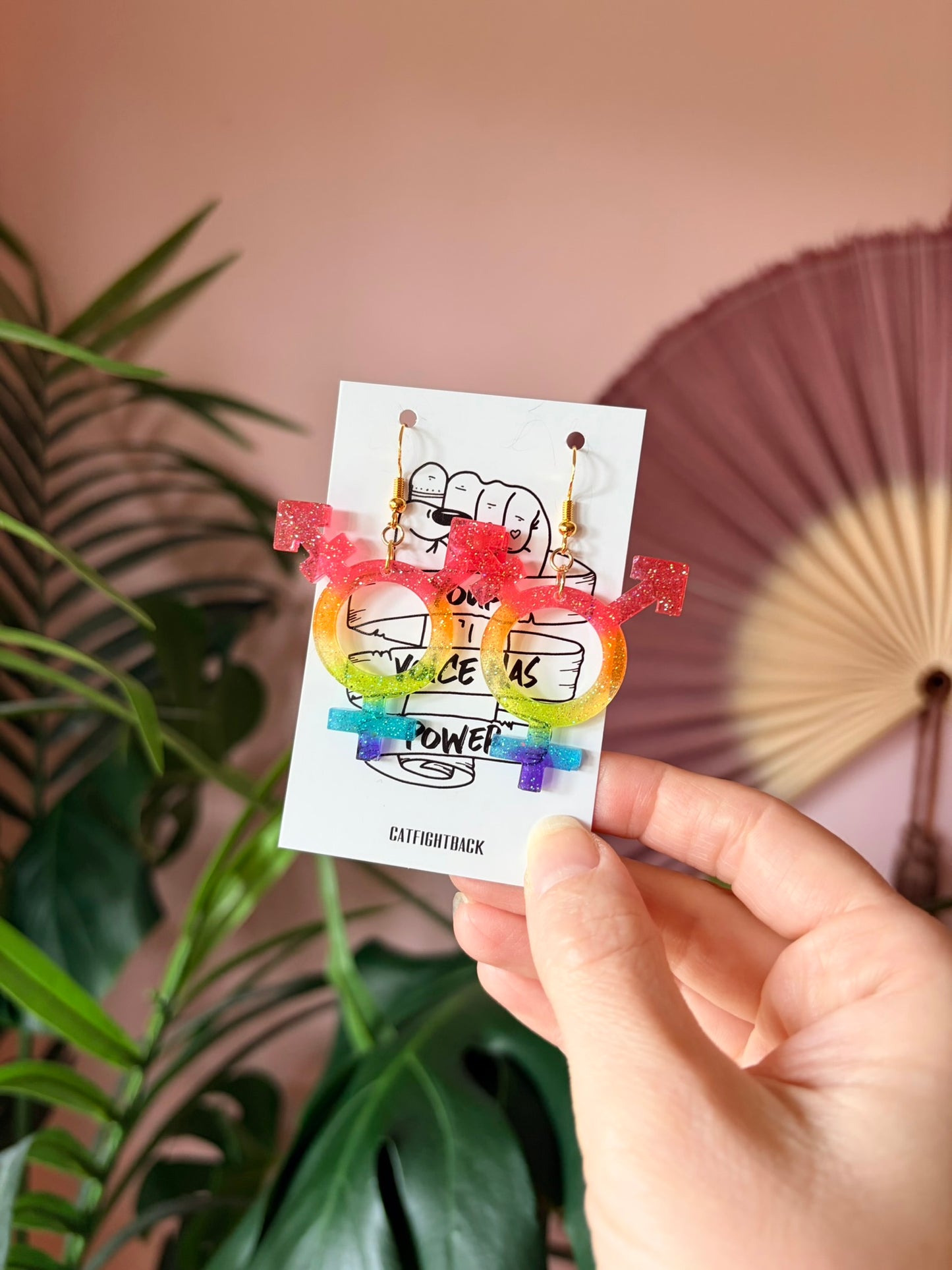Prideörhängen - Transsymbolen