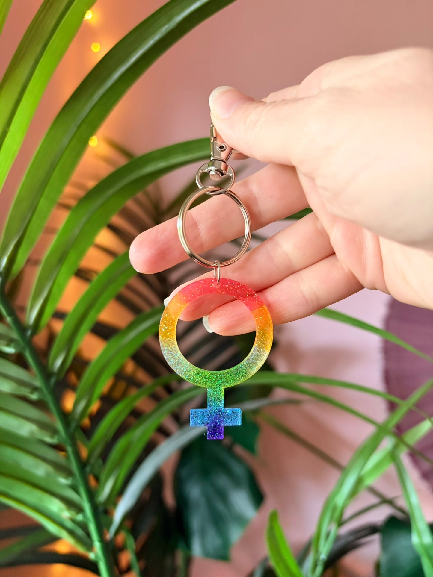 Pride Nyckelring - Kvinnosymbolen