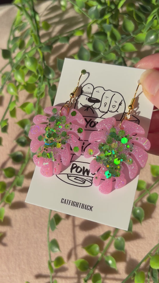 Rosa Holo Monsterablad